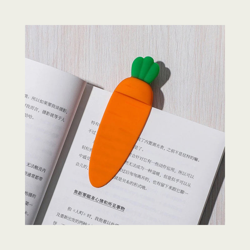 Kawaii Carrot Rubber Bookmark